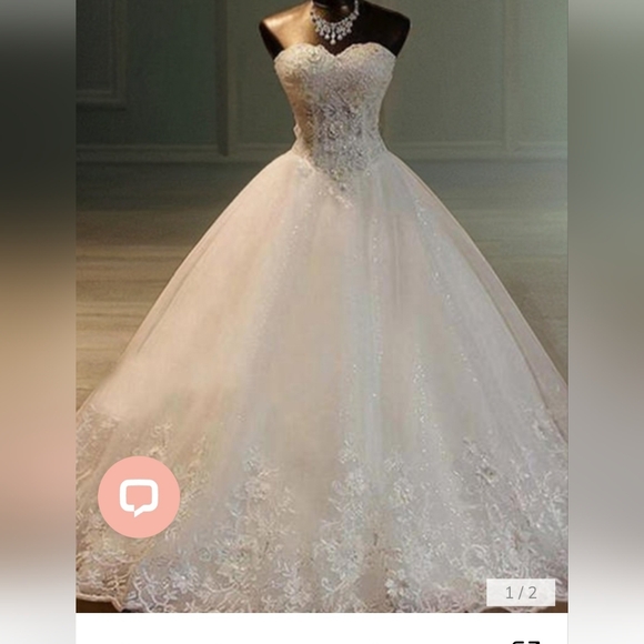 Hebeos Dresses & Skirts - Elegant White Strapless Wedding Dress